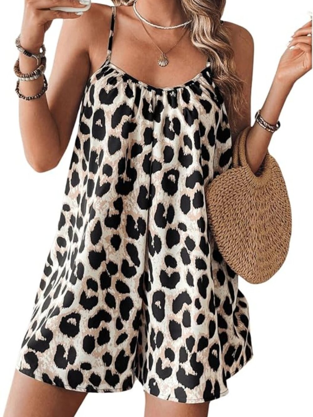 Women's Summer Spaghetti Strap  Romper - NWT - M